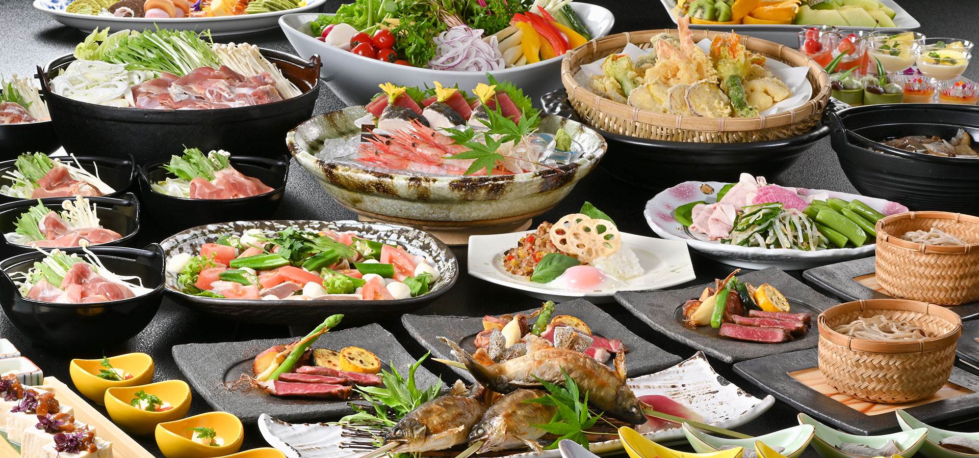 夕食メインイメージ｜袋田温泉　思い出浪漫館